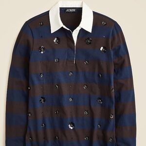 NWT New premium-weight classic rugby shirt with embellishments